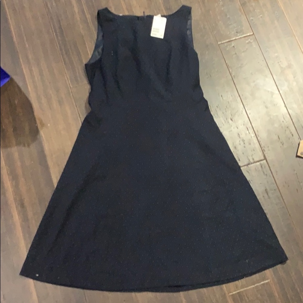 Brand new with tags H&M Navy Pot a dot dress